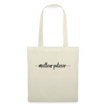 policier 2 - Sac en tissu - rouge - Devant