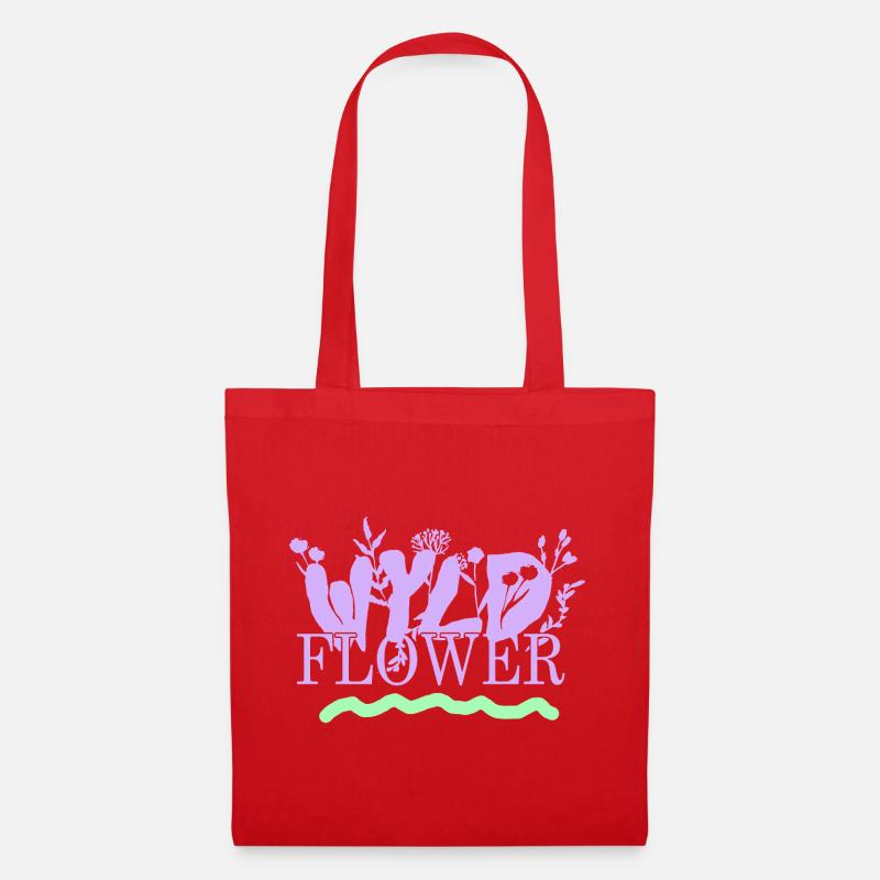 Wyld Flower – Boho Vibes - Stoffbeutel - Rot