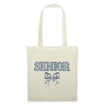 Senior Est 2025 Floral Bow Graduating Class - Tote Bag - red - Front