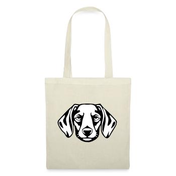 Dachshund Hunde T-shirt Geschenk - Stoffbeutel - Rot - Vorne