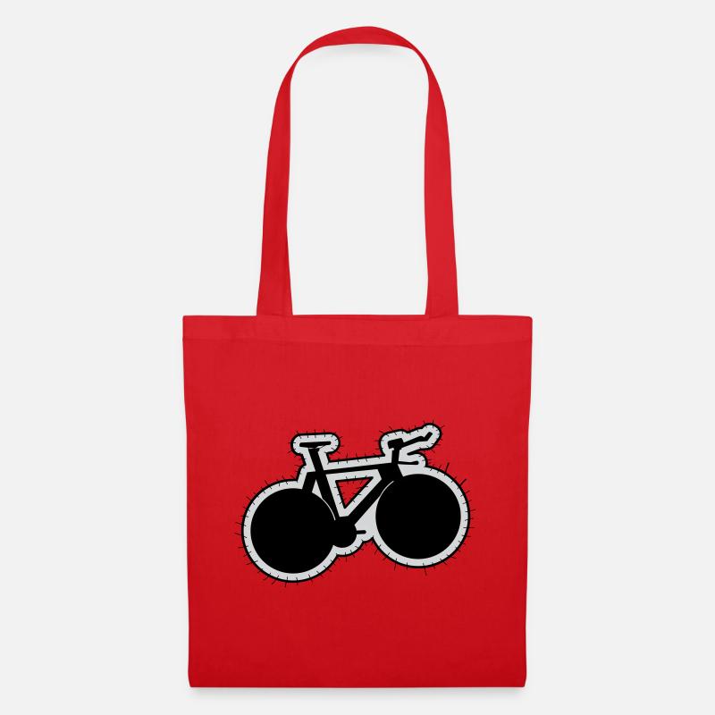 Patch VÉLO DE PISTE - Sac en tissu - rouge
