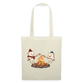 Campfire Marshmallow Friends - Tote Bag - red - Front
