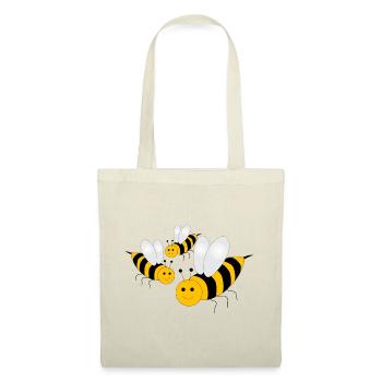 Freundliche Bienen - Stoffbeutel -  - Vorne