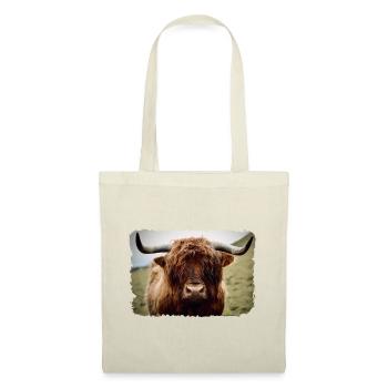 Bovins des Highlands - Sac en tissu - rouge - Devant