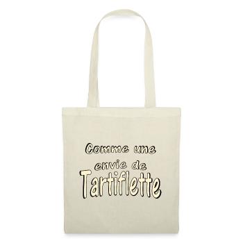 Comme une envie de Tartiflette - Sac en tissu - rouge - Devant