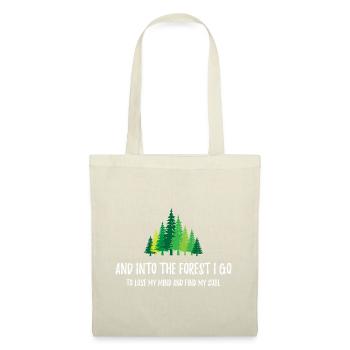 Et je vais dans la forêt - Sac en tissu - rouge - Devant
