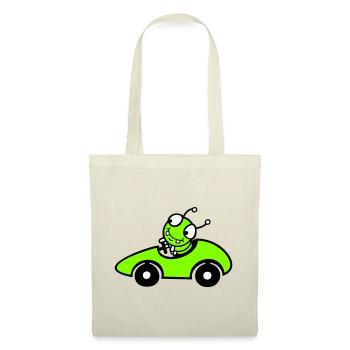 Caterpillar Worm Racing Car Racing Car Fast Driving Sports - Tote Bag - red - Front
