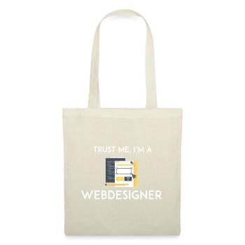 Croyez-moi, je suis webdesigner - Sac en tissu - rouge - Devant