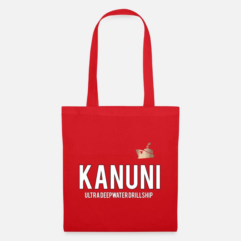 Kanuni Deep Sea Drill Chip Logo - Tote Bag - red