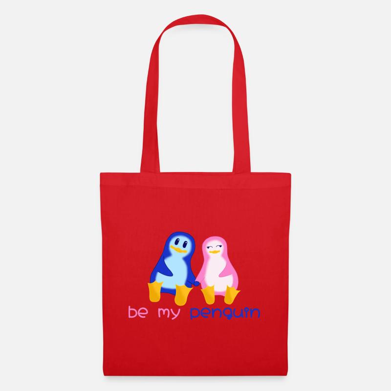 Be my penguin - Stoffbeutel - Rot