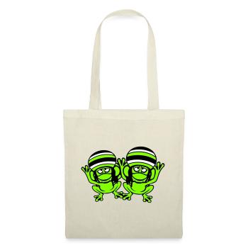 2 Frogs Reggae Music Rasta Hair Hat Jamaica - Tote Bag - red - Front
