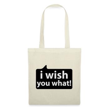 I wish you what | german phrases - Sac en tissu - rouge - Devant