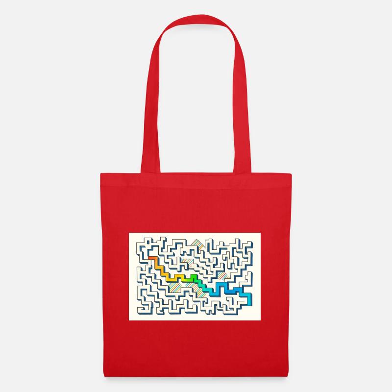 Follow the Path - Tote Bag - red