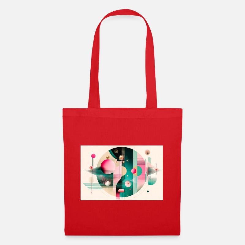 Composition Abstraite Envolée Chromatique - Sac en tissu - rouge