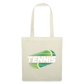 Tennis Logo - Cooles Sport-Logo - Stoffbeutel - Rot - Vorne