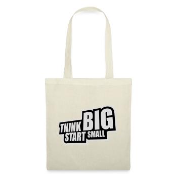 Pensez Grand, Commence, Petit, Motivation, Mentalité, Évolution. - Sac en tissu - rouge - Devant