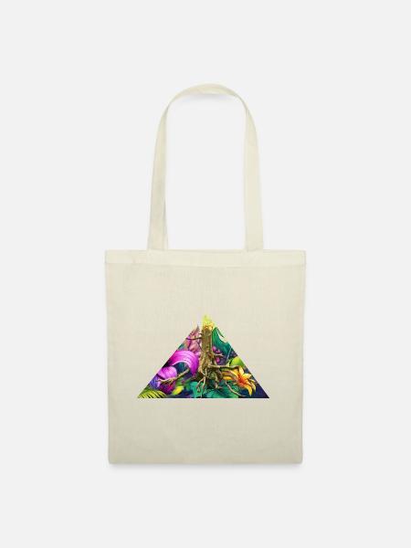 Rainbow Tropical Roots - Tote Bag - red