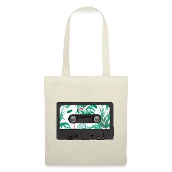 Vintage Cassette Tropical Urban Jungle Graphic - Tote Bag - red - Front