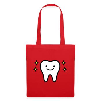 Tooth Cute - Tote Bag - red - Front
