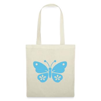 Bleu papillon - Sac en tissu - rouge - Devant