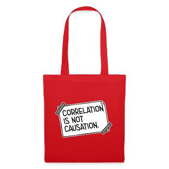 Correlation Is Not Causation Nerd Science - Tote Bag - red - Front