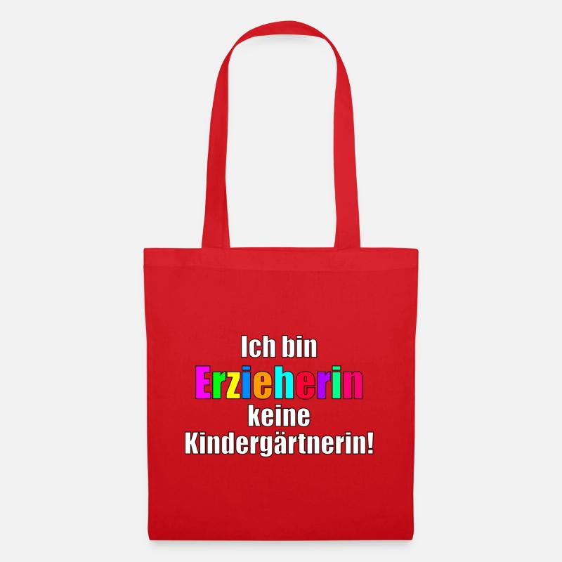 Erzieherin - Stoffbeutel - Rot