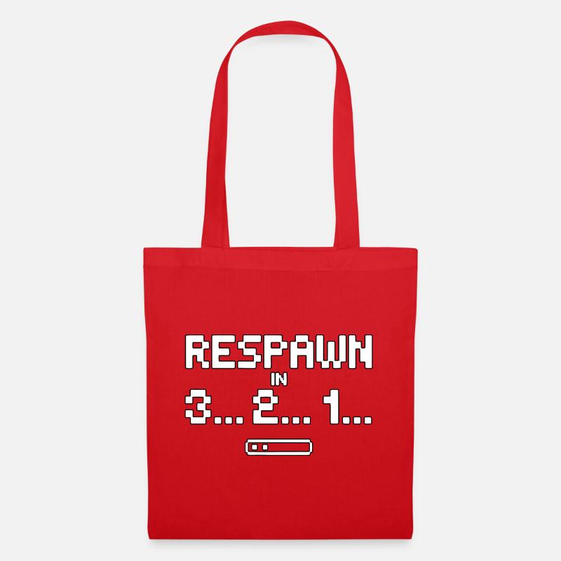Respawn Countdown Pixel Art - Tote Bag - red