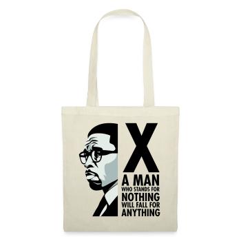 Malcolm X - Ein Mann, der für nichts steht, wird fallen - Stoffbeutel - Rot - Vorne