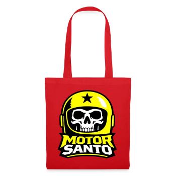 Motor Santo Skull Logo - Tote Bag - red - Front