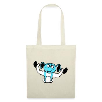 Caterpillar Bodybuilder Muscle Building Strong Fitness Gym - Tote Bag - red - Front