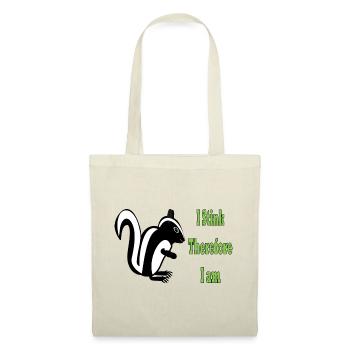 Humorous Skunk Philosophy Quote Design - Tote Bag - red - Front