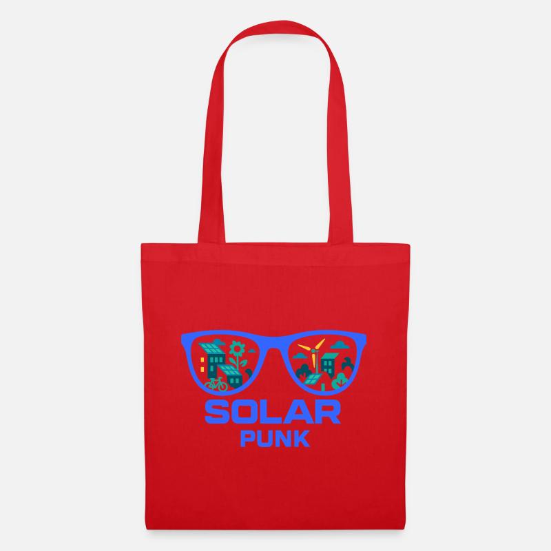 Solarpunk Vision - Tote Bag - red