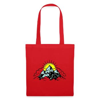 Mountains Alps Nature - Tote Bag - red - Front