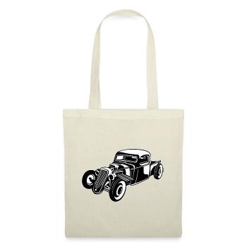 Hot Rod / Rat Rod 08_black white - Tote Bag - red - Front