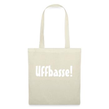 Uffbasse in weiß - Stoffbeutel - Rot - Vorne
