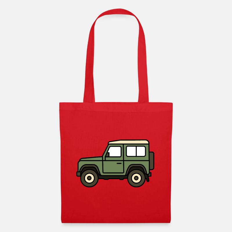 Offroad car - Tote Bag - red