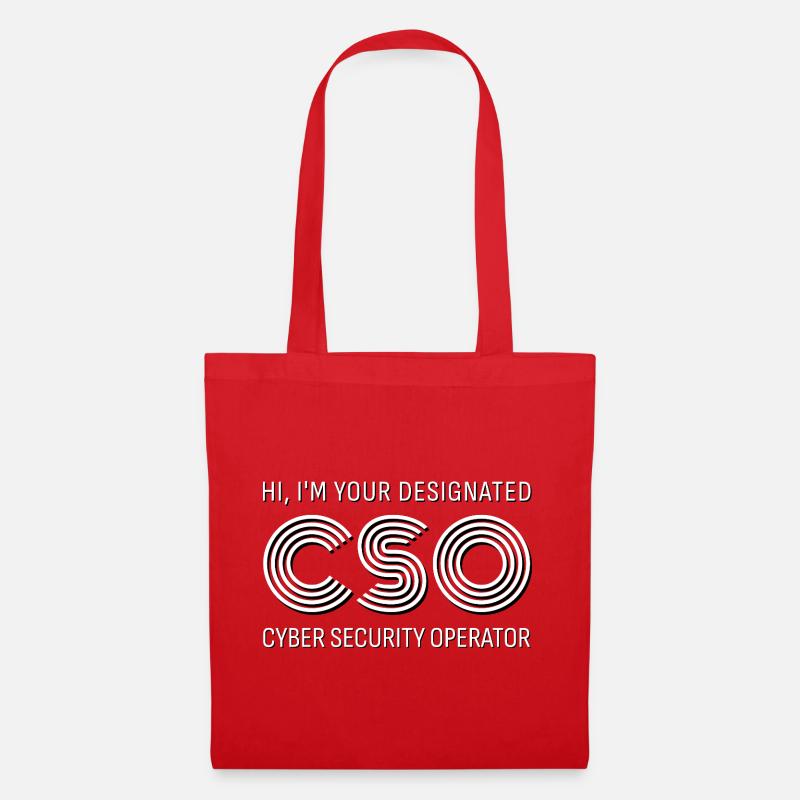 CSO Cyber Security Operator - Stoffbeutel - Rot