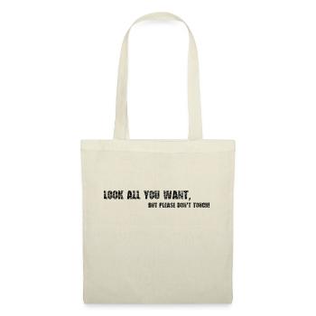 Ne pas toucher! - Sac en tissu - rouge - Devant