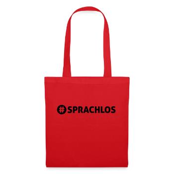 Sprachlos - Stoffbeutel - Rot - Vorne