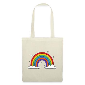 Rainbow on clouds - Tote Bag - red - Front