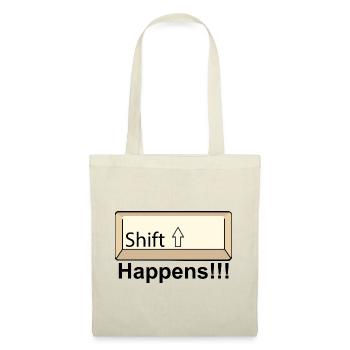 Conception minimale du clavier Shift - Sac en tissu - rouge - Devant