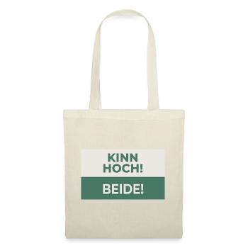 Kinn hoch! Beide! – Frecher Motivationsspruch - Tote Bag - red - Front