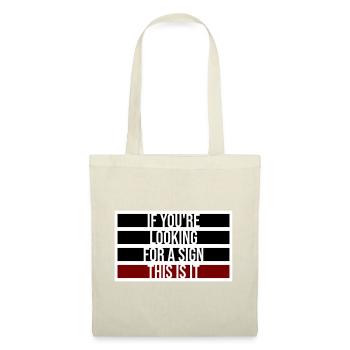 Si vous cherchez un signe c’est ça, désirez - Sac en tissu - rouge - Devant