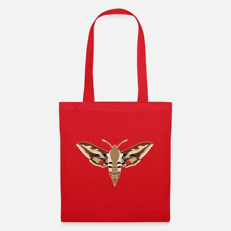Bedstraw hawkmoth - Tote Bag - red