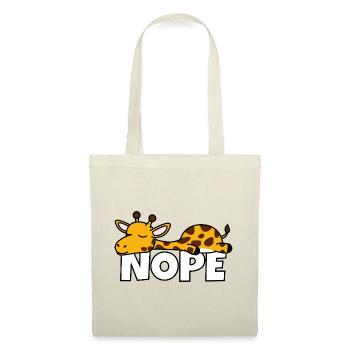 Lazy Giraffe Nope Not Today Lazy Africa - Tote Bag - red - Front