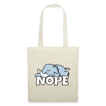 Lazy Elephant Nope Not Today Lazy Africa - Tote Bag - red - Front