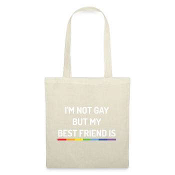 Pride Month - I'm Not Gay But My Best Friend is - Tote Bag - red - Front