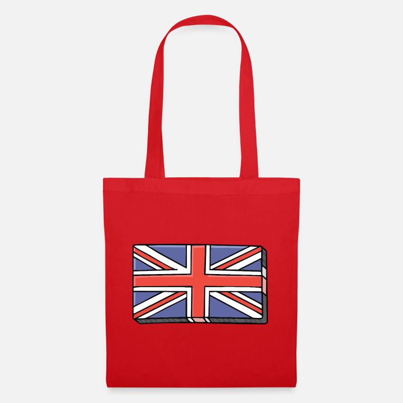 Union Jack Ziegel - Stoffbeutel - Rot