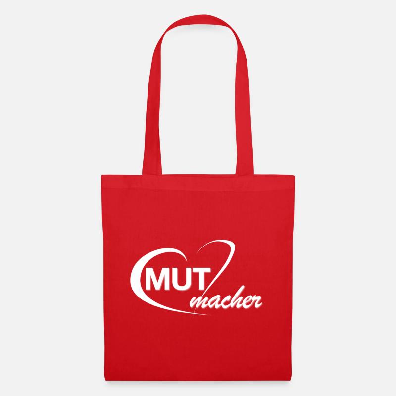 Mutmacher_Logo_weiss - Stoffbeutel - Rot