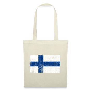 Finland Flag Flag Grunge Retro Vintage - Tote Bag - red - Front
